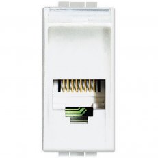 BTICINO LIVINGLIGHT ZÁSUVKA DATOVÁ RJ11 K10 1MODULOVÁ N4258/11N