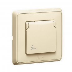 CARIVA ZÁSUVKA 2P+T IP44 S CLONKAMI BÉŽOVÁ LEGRAND 773928