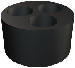 OBO 107 C V 16 3x6 Vícenásobná těsnicí vložka k V-TEC PG16,3X6,5 černá