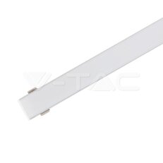 Aluminum Profil 2000 x 23.5 x 10mm Milky, VT-8108 V-TAC SKU3352