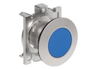 Lovato LPFQ106 PUSH-Tlačítkový ovladač d30mm zapuštěná kovové lícující modrý