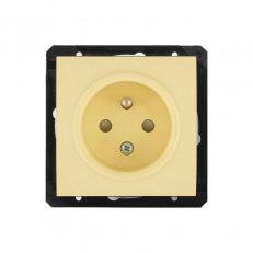 Obzor Elegant DSE 89-89004-000000 Zásuvka jednonásobná Vanilkově žlutá