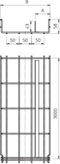 OBO 6006458 Mřížový žlab GRM GRM-T 55 500 G