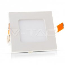 V-TAC 4863 6W LED Premium Panel Downlight - Square Warm White, VT-607