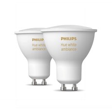 Philips Hue White Ambiance LED žárovka 5W GU10 350lm (2ks)