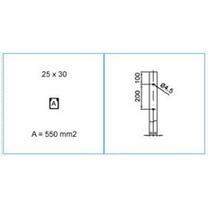 TA-EN 25X30 G 07532 Kanál s plochým dnem 25x30 - šedá IBOCO B07532
