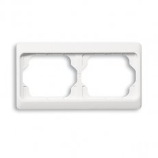 ABB ALPHA EXCLUSIVE Dvojrámeček vodorovný alabastrová 1722 KA-24G