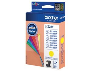 BROTHER LC-223Y (inkoust yellow, 600 str.@ 5% draft)