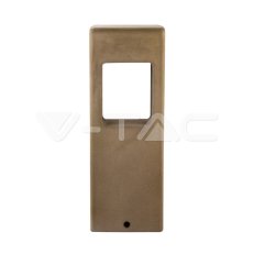 8W LED Concrete Lawn Lamp Light Grey IP6