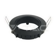 GU10 Fitting Round Movable Black