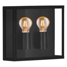Nástěnné svítidlo ALAMONTE 1 2xE27 černá/čirá 80W IP44 EGLO 900698