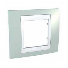 Unica Plus Krycí rámeček jednonásobný, Aqua/Polar SCHNEIDER MGU6.002.870