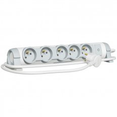Legrand 050079 PRODLUŽOVACÍ PŘÍVOD OD VYP. 5X2P+T, 1,5M