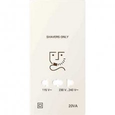 Schneider MTN213444 Kryt zásuvky pro holicí strojek, S-Design, white cream