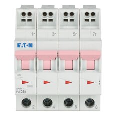 PLI-D2/4 Jistič PLI (bezšroubové svorky nahoře) char D 4-pólový 10kA 2A 101364