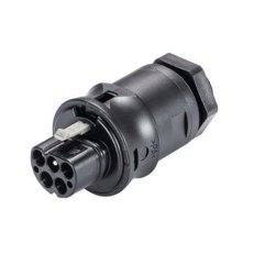 vidlice vestavná gesis RST, 5-pól, M20, šroubové svorky, černá