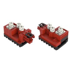 Odbočovací modul, pro plochý kabel, 5x2,5mm2 + 2x1,5mm2, červená 3pól. 772-269
