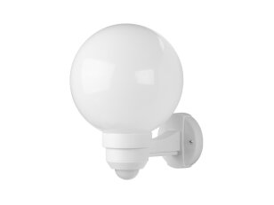Zahradní svítidlo PARK+Senzor 60W bílá, mléčná PANLUX ZOM-S-20/B