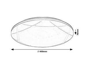 OSWALD2 LED 24W IP20 stříbrná 4000K 1800lm RABALUX 71053