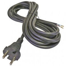 Flexo šňůra gumová 2x 1,5mm2, 5m, černá EMOS S03350