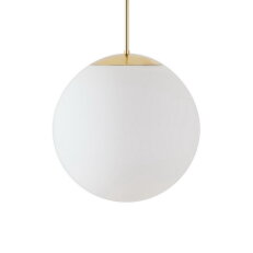 Závěsné LED svítidlo se skleněným stínidlem OSMONT ADRIA P3 HP 52W IP40 3K mosaz