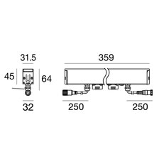 XENIA-AF PRO ML 16 L.359 ON/OFF AM LINEA LIGHT C00680AMWSP