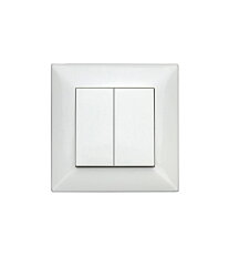 Set přístroje spínače č.5, bezšroubové svorky, bílý SCHRACK EV106009A-