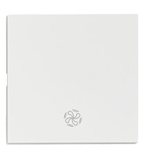 Kryt spínačů a ovladačů, symbol ventilátor, bílý SCHRACK EV102306--