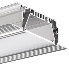 Systém LED hliníkových profil ů do sádrokartonu MOD-KOZE-50 2m, stříbrná