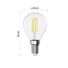 LED žárovka Filament Mini Globe E14 7 W (75W) 1055 lm neutrální EMOS ZF1D53