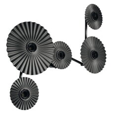 DECOR PLISSEE WALL 5 x E27 Dark Grey OSRAM 4058075851993