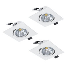 Vestavné svítidlo SALICETO 3XLED 88X88 14,4W IP20 bílá EGLO 902283