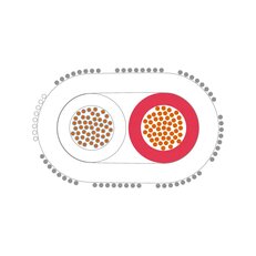 Prodlužovací vedení KE4L-SIL-S Fe/CuNi LX 2X1,5 DIN oval LAPP 0151007