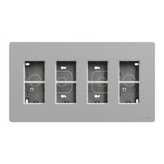 Centrální jednotka NOVÁ UNICA SYSTEM+ 4x4 moduly vertikální povrchová, Aluminium