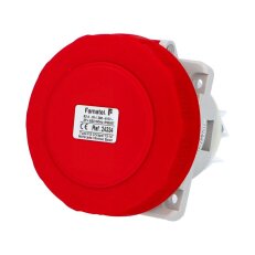Vestavná zásuvka IP67/400V/63A/4P 6h, šikmá 10° - SpeedPRO FAMATEL 24334