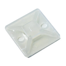 Příchytka stahovacího pásku samolepící, přírodní. KOPOS SPP 19X19_HA