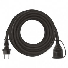 Venkovní prodlužovací kabel 10 m 1 zásuvka černý guma-neopren 230 V 2,5mm2