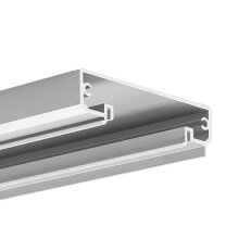 LED hliníkový profil KLUŚ TESPO stříbrná 1m /18020_1m/ ALUMIA A18020A_1