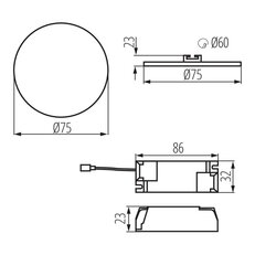 Svítidlo AREL LED DO 6W-WW, KANLUX 29581