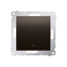 Spínač dvojpólový, řazení 2, 16AX 250V~, hnědá matná metalizované DW2A.01/46