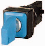 Eaton Q18S1R-BL Ovládací hlavice s klíčem, 2polohy, 18x18, aretace, 45°, modrá