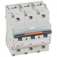 DX3 JISTIČ, 3 PÓLOVÝ, CHAR. D,100A 25KA LEGRAND 409841