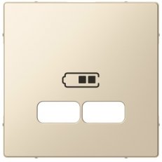 Merten Centrální deska pro 2xUSB, System M, White Cream SCHNEIDER MTN4367-0344