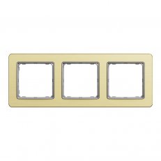 Sedna D/E Rámeček trojnásobný, Leštěné Zlato SCHNEIDER SDD371803