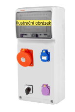 Zásuvková skříň ZSFT11001000.0/3951 IP44 jištěná bez chrániče FAMATEL v960
