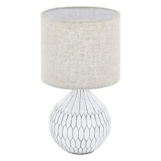 Stolní svítidlo BELLARIVA 3 1xE27 bílá/H-hnědá 40W IP20 EGLO 99332