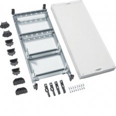 univers N-SD 600x250mm pro řadové svorky s 2x sníženou lištou DIN HAGER UD41A1N