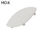 Trevos 16181 MO - K koncový díl z plastu - bílá (RAL 9003)