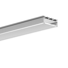 LED hliníkový profil KLUŚ GIZA stříbrná 1m /B5556_1m/ ALUMIA A05556A_1