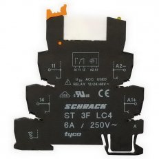 SNR-patice, pro relé SNR, 12-48 VDC, šroubová SCHRACK ST3FLC4---